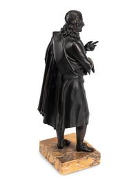 A Pair of French Patinated Bronze Figures of Gentlemen
