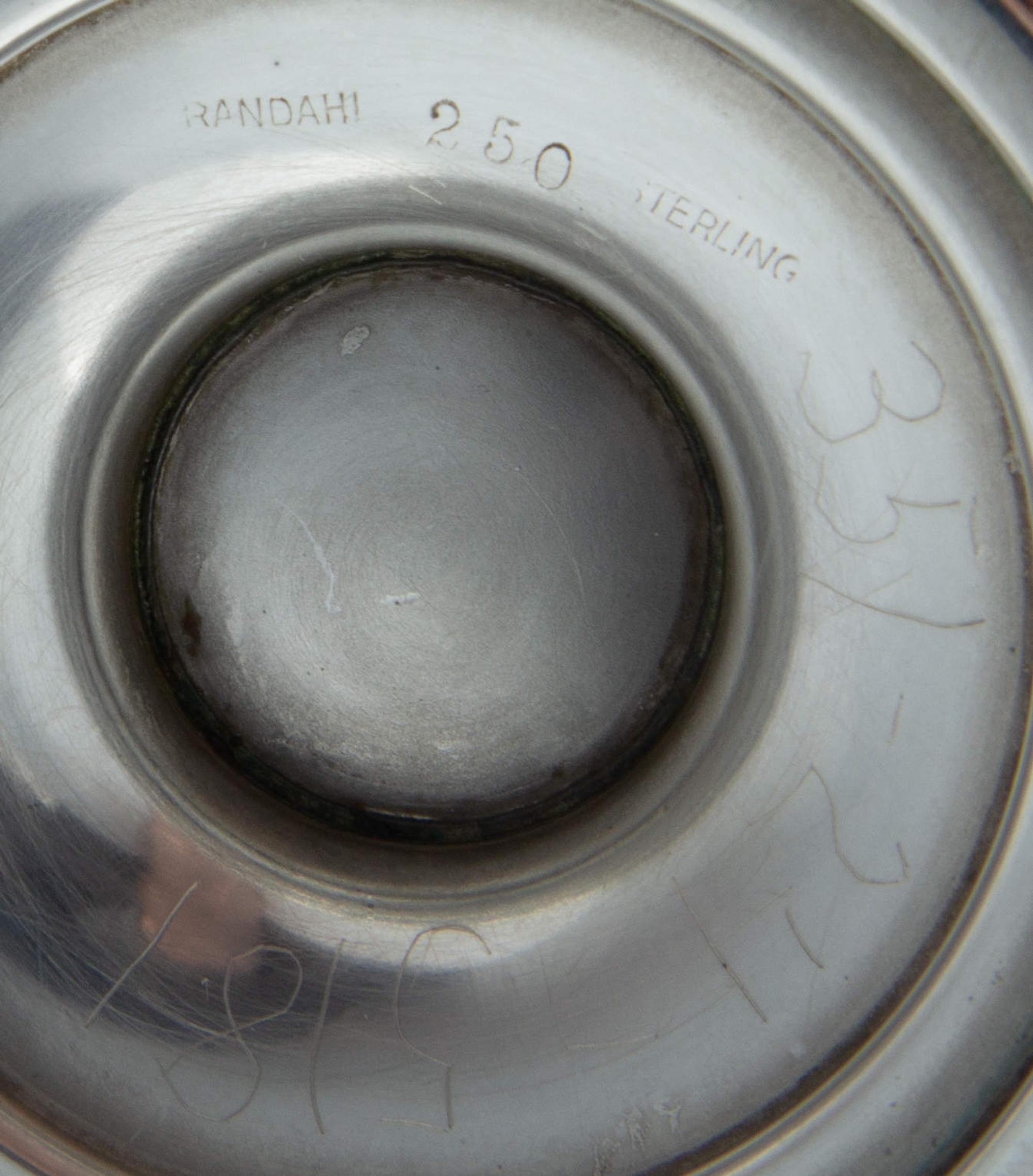 A Pair of American Silver Enameled Revere Bowls