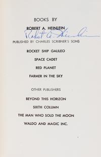 HEINLEIN, ROBERT A. Farmer in the Sky. New York, 1950. First edition, signed.