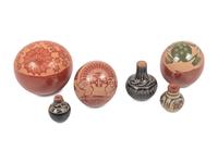 Group of Miniature Santa Clara Pottery Vessels