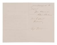 [CIVIL WAR]. BADEAU, Adam (1831-1895). ALS to Miss Kittie Hilt. [Washington, DC], n.d.