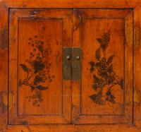 A Chinese Export Paint-Decorated Serving Cabinet