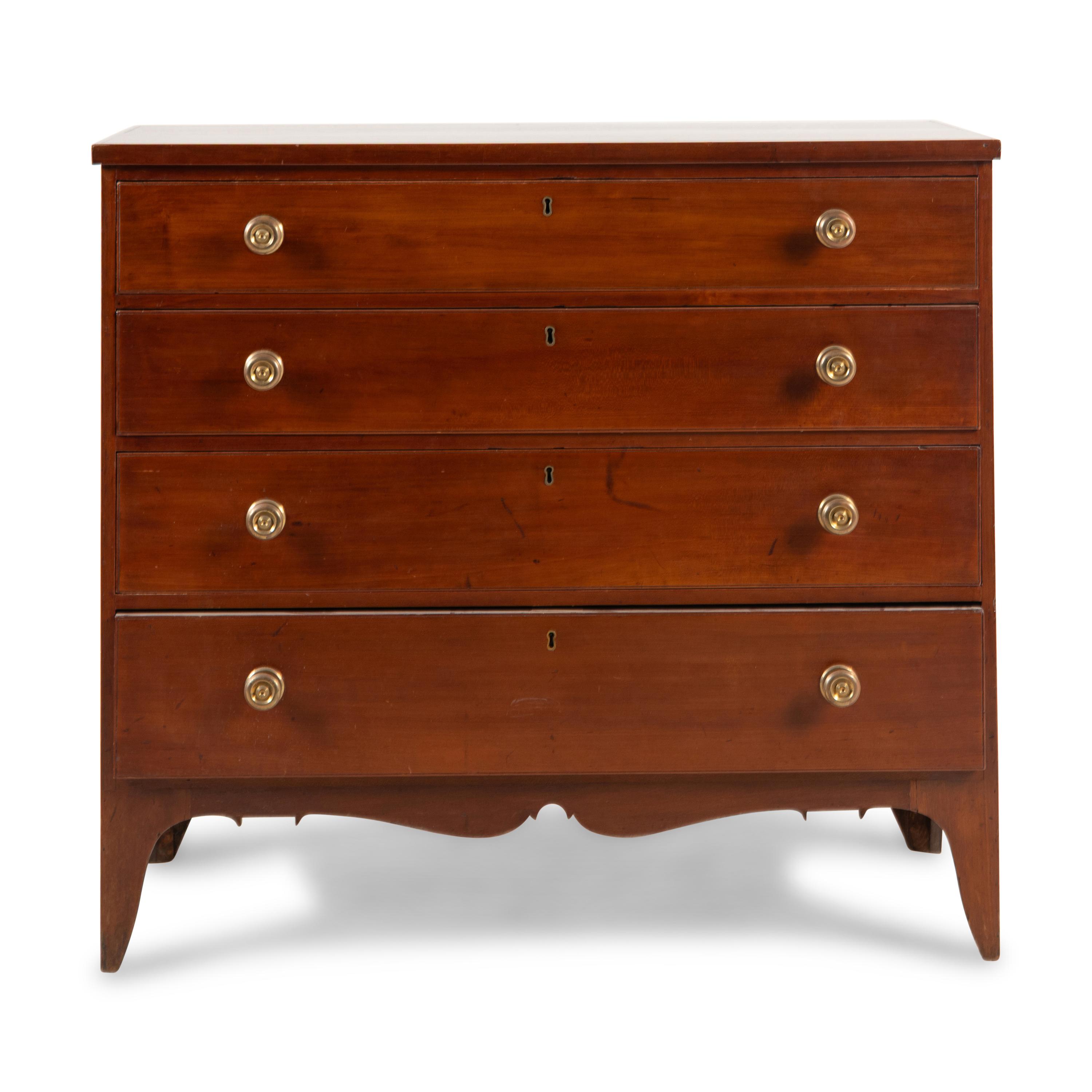 A Federal Cherrywood Chest of Drawers