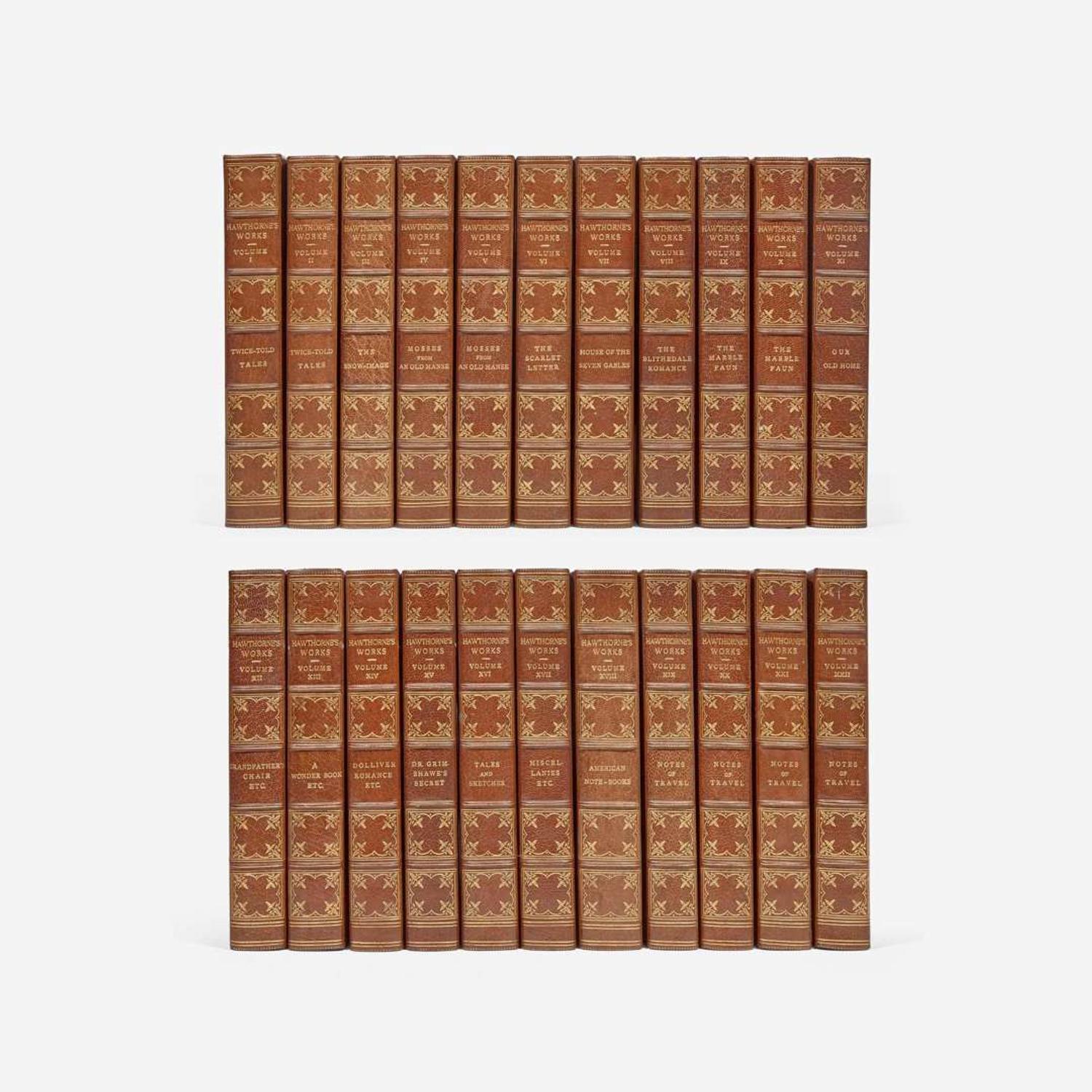 [Fine Bindings] Hawthorne, Nathaniel The Complete Writings of Nathaniel Hawthorne