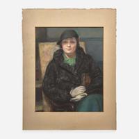 Leonid Osipovich Pasternak (Ukrainian, 1862–1945) Portrait of a Seated Lady in a Bell-Shaped Hat