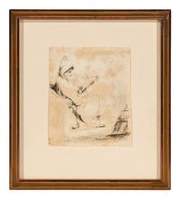 Seated, Hooded Man Reading