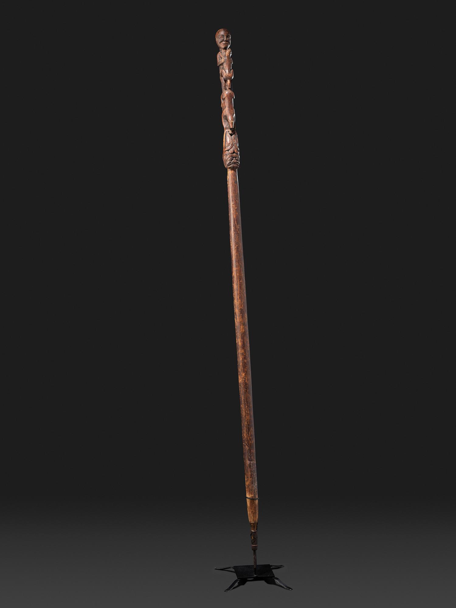 Northwest Coast Carved Speaker Staff