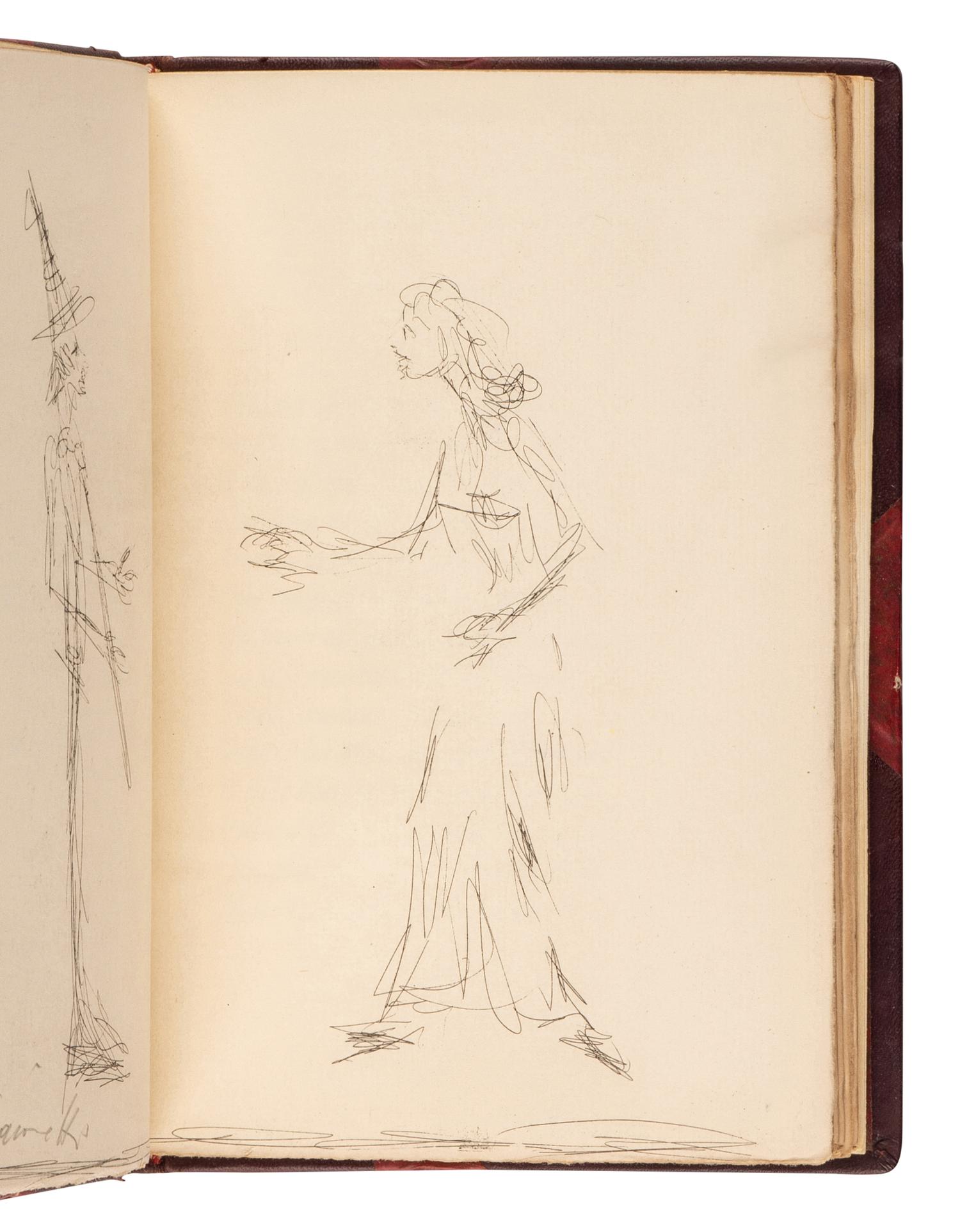 [ARTIST'S BOOK]. GIACOMETTI, Alberto (1906-1966), illustrator. LELY, Gilbert (1904-1985). La Folie Tristan . Paris: Jean Hughes, 1959.