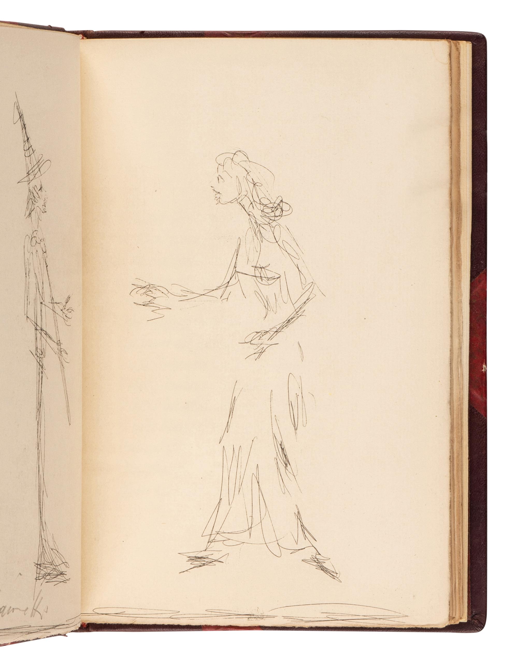 [ARTIST'S BOOK]. GIACOMETTI, Alberto (1906-1966), illustrator. LELY, Gilbert (1904-1985). La Folie Tristan . Paris: Jean Hughes, 1959.