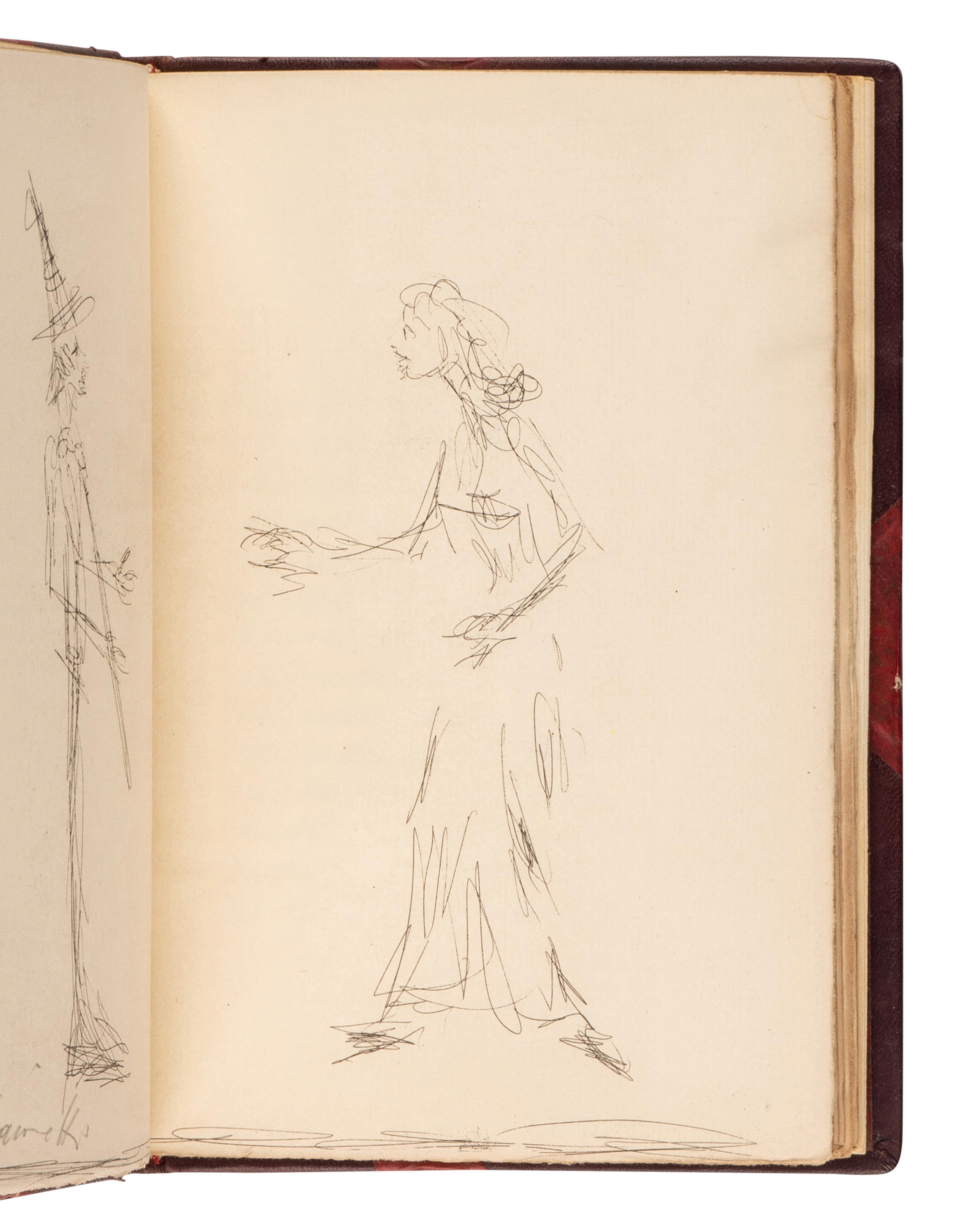 [ARTIST'S BOOK]. GIACOMETTI, Alberto (1906-1966), illustrator. LELY, Gilbert (1904-1985). La Folie Tristan . Paris: Jean Hughes, 1959.