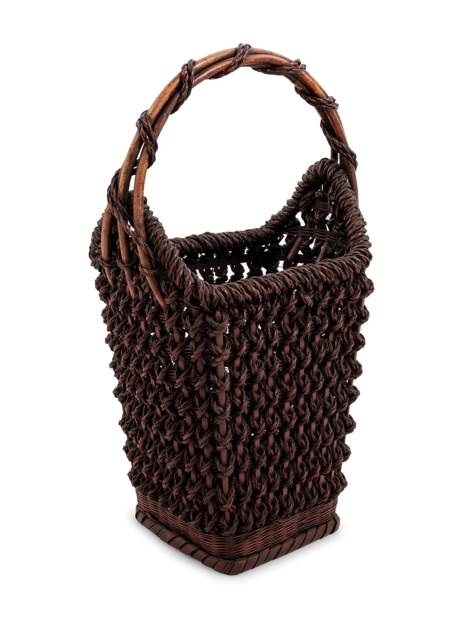 A Bamboo Flower Arranging Basket