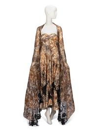 Carven Haute Couture, Cheetah Print Evening Gown & Wrap