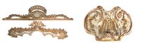 Three Continental Parcel Gilt Cornice Fragments — 19TH CENTURY