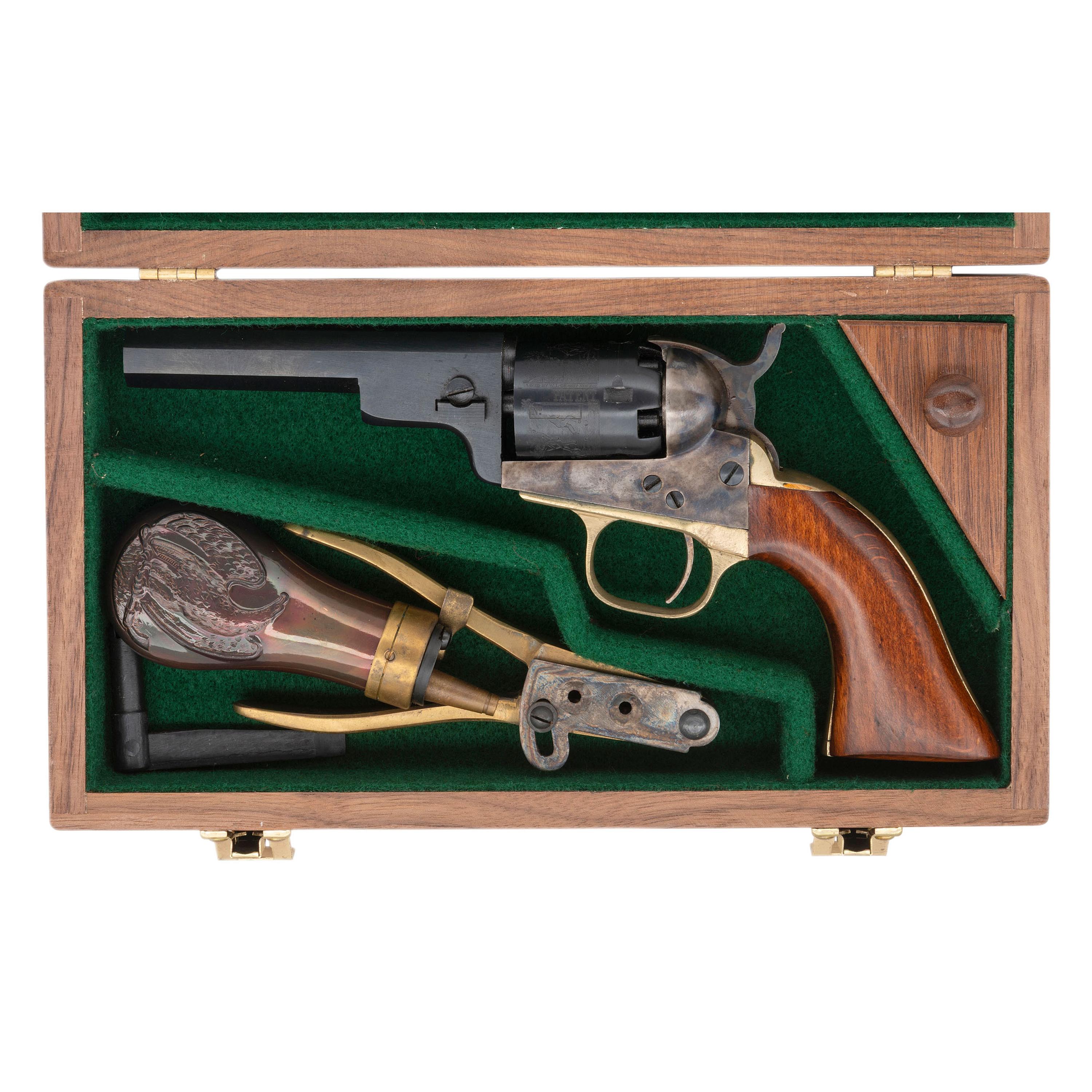 Cased Replica Colt "Wells Fargo" Percussion Pocket Revolver with Accessories