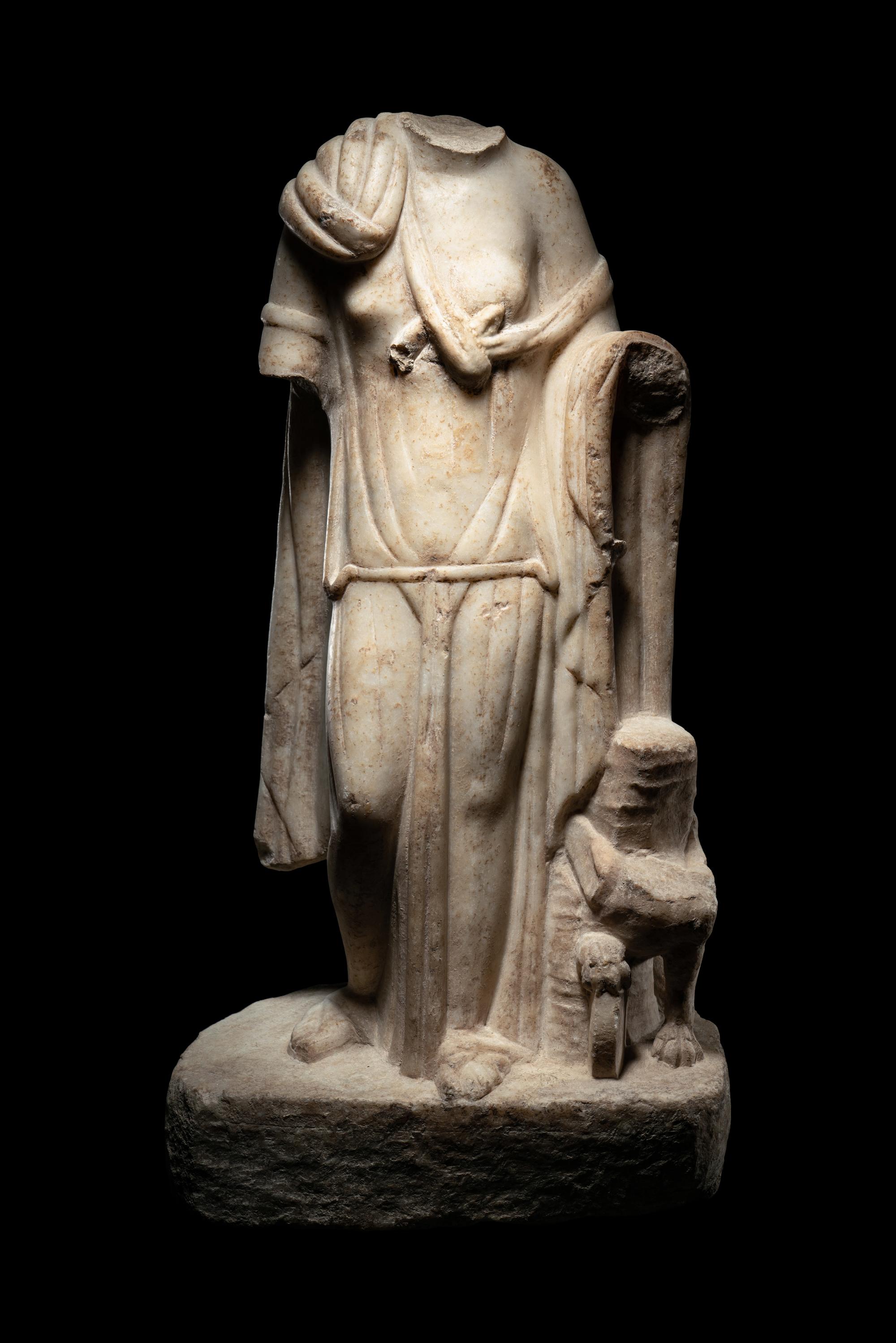 A Roman Marble Statue of Cybele