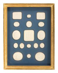 Seven Framed Groups of Grand Tour Plaster Intaglios