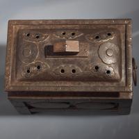 An Eastern Tibetan Inlaid Iron Censer, Late Ming to Early Qing Dynasty — 明末清初 藏式鉄錯銀方爐