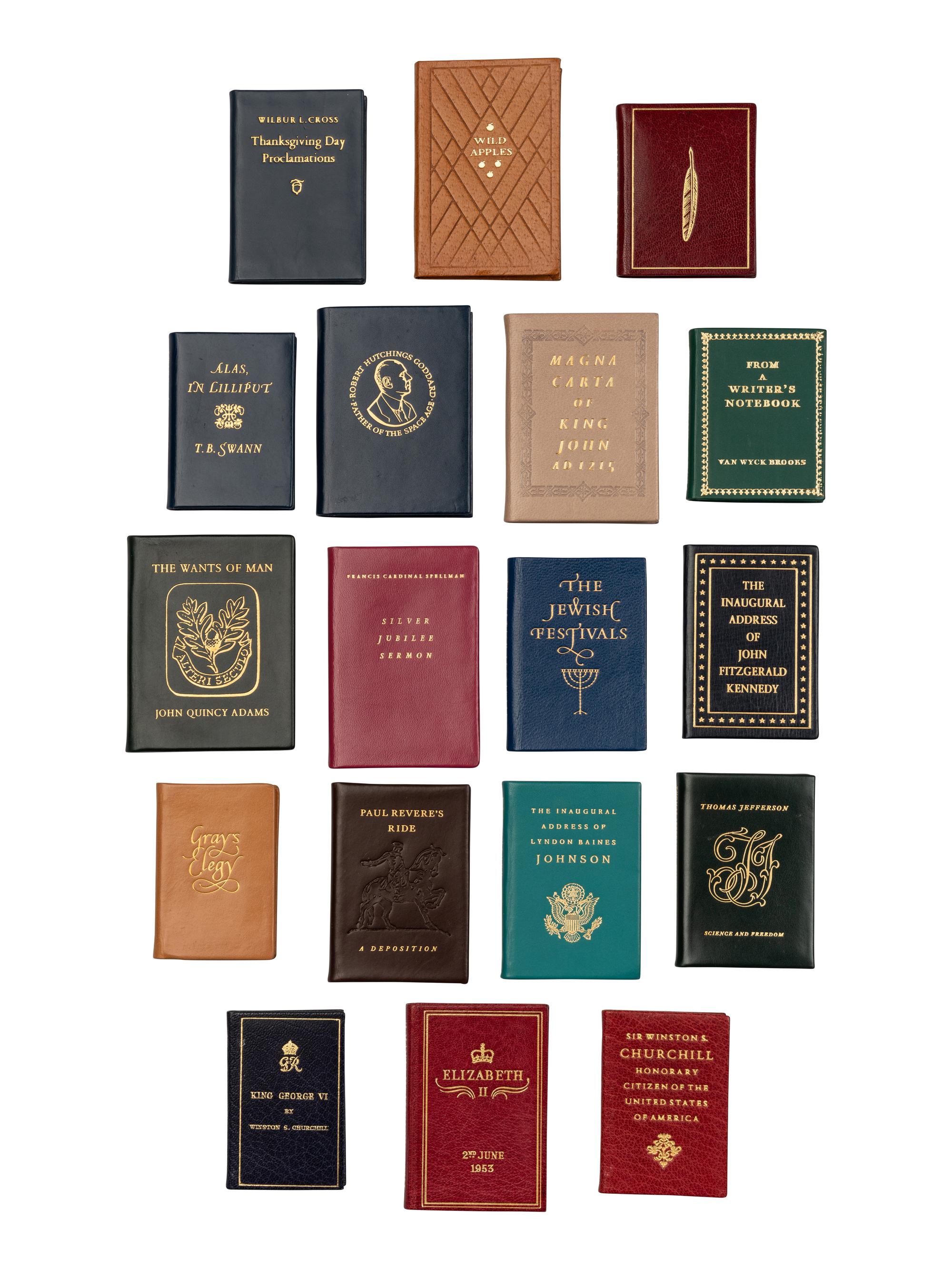 [MINIATURE BOOKS] -- [ACHILLE J. ST. ONGE]. A group of 18 works, including: