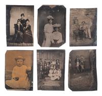 [EARLY PHOTOGRAPHY]. 26 assorted tintypes featuring subjects wearing hats.