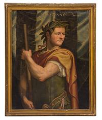 After Tiziano Vecellio, called Titian, (18th Century), Portraits of the Roman Emperors Vespasian (9 AD - 79 AD) and Domitian (51 AD - 9