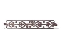 A Wrought Iron Wall Rack, French, 18th Century
