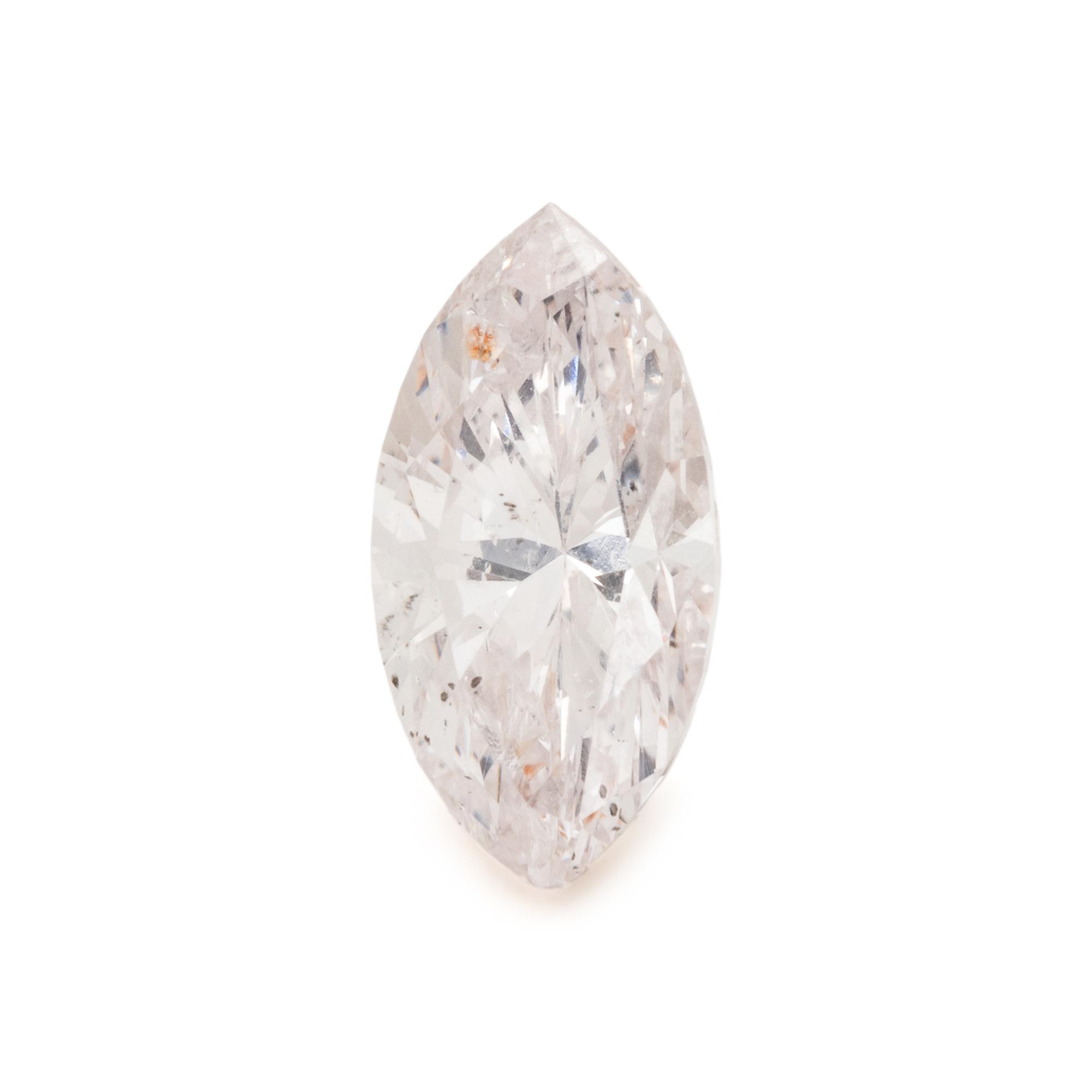 0.76 CARAT MARQUISE CUT VERY LIGHT PINK DIAMOND