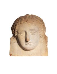 A Greek Terra Cotta Female Protome