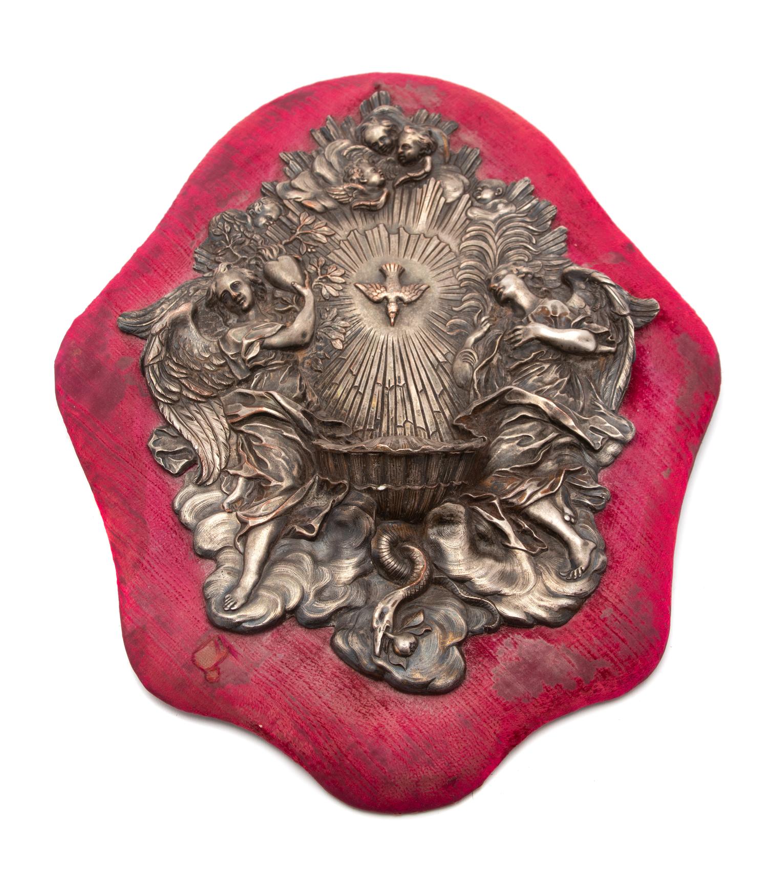 A Continental Silver Holy Water Font — LATE 19TH/EARLY 20TH CENTURY