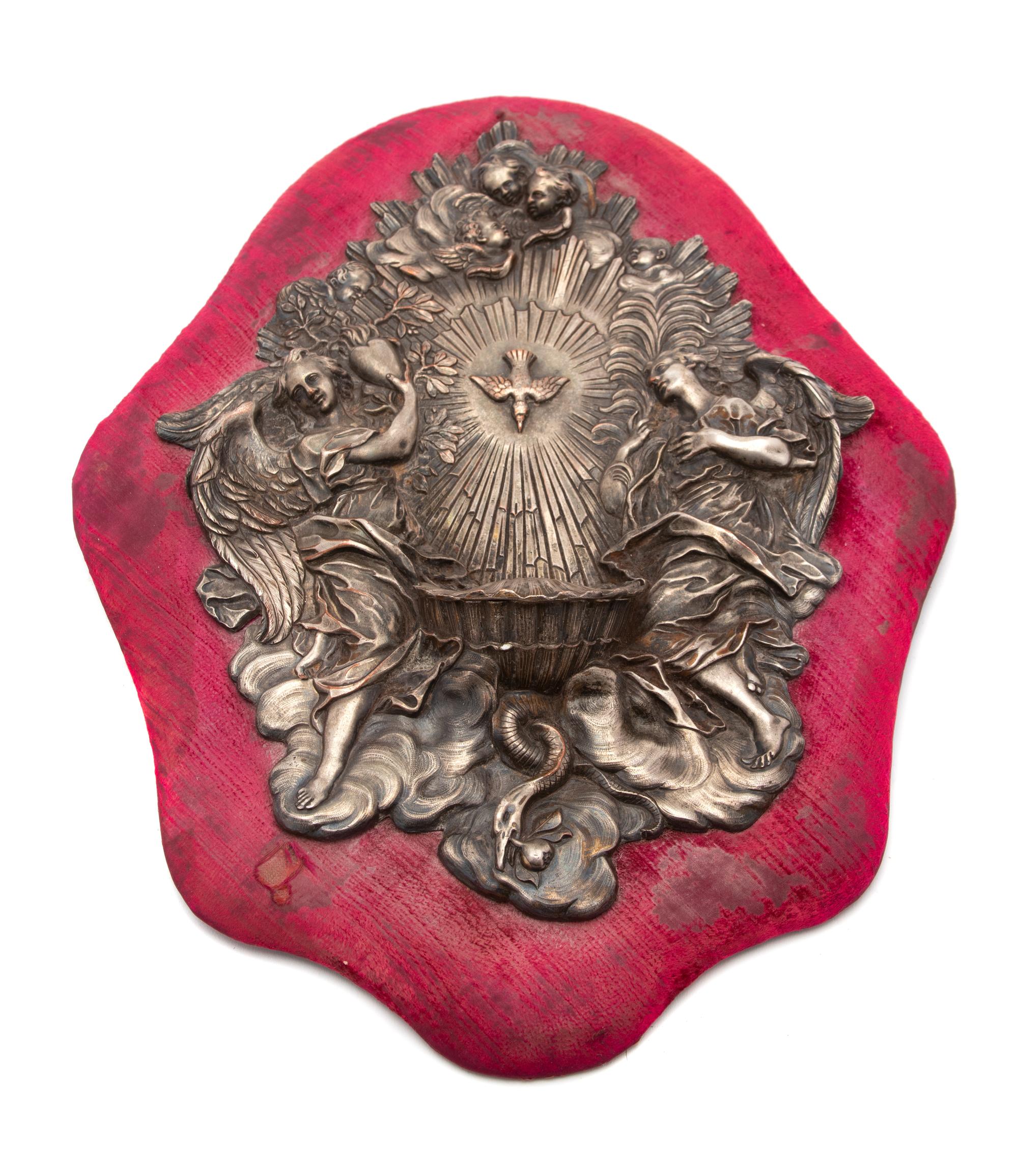 A Continental Silver Holy Water Font — LATE 19TH/EARLY 20TH CENTURY