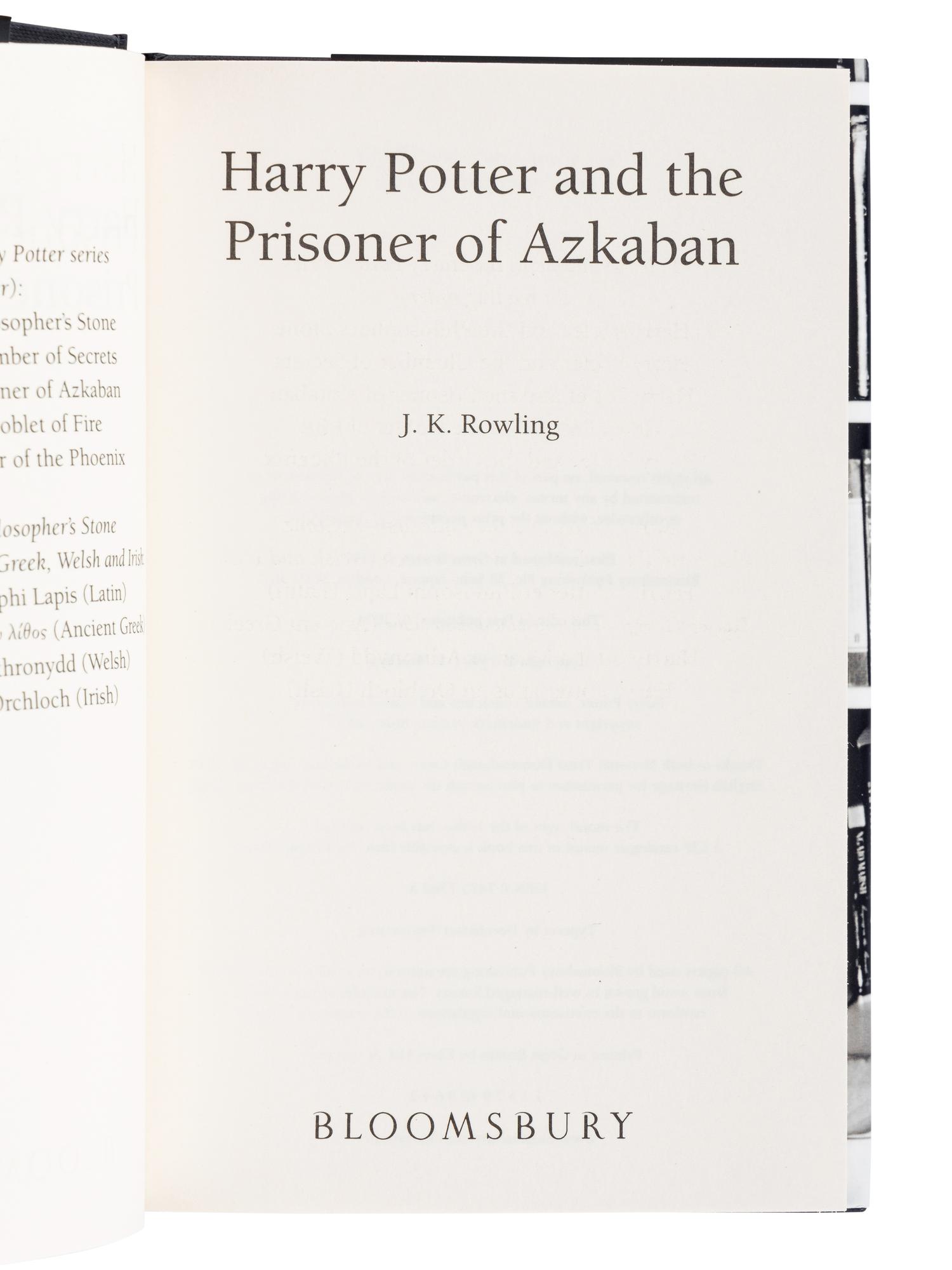 ROWLING, J.K. (b. 1965). [The Harry Potter Boxed Set] . London: Bloomsbury, 2005.