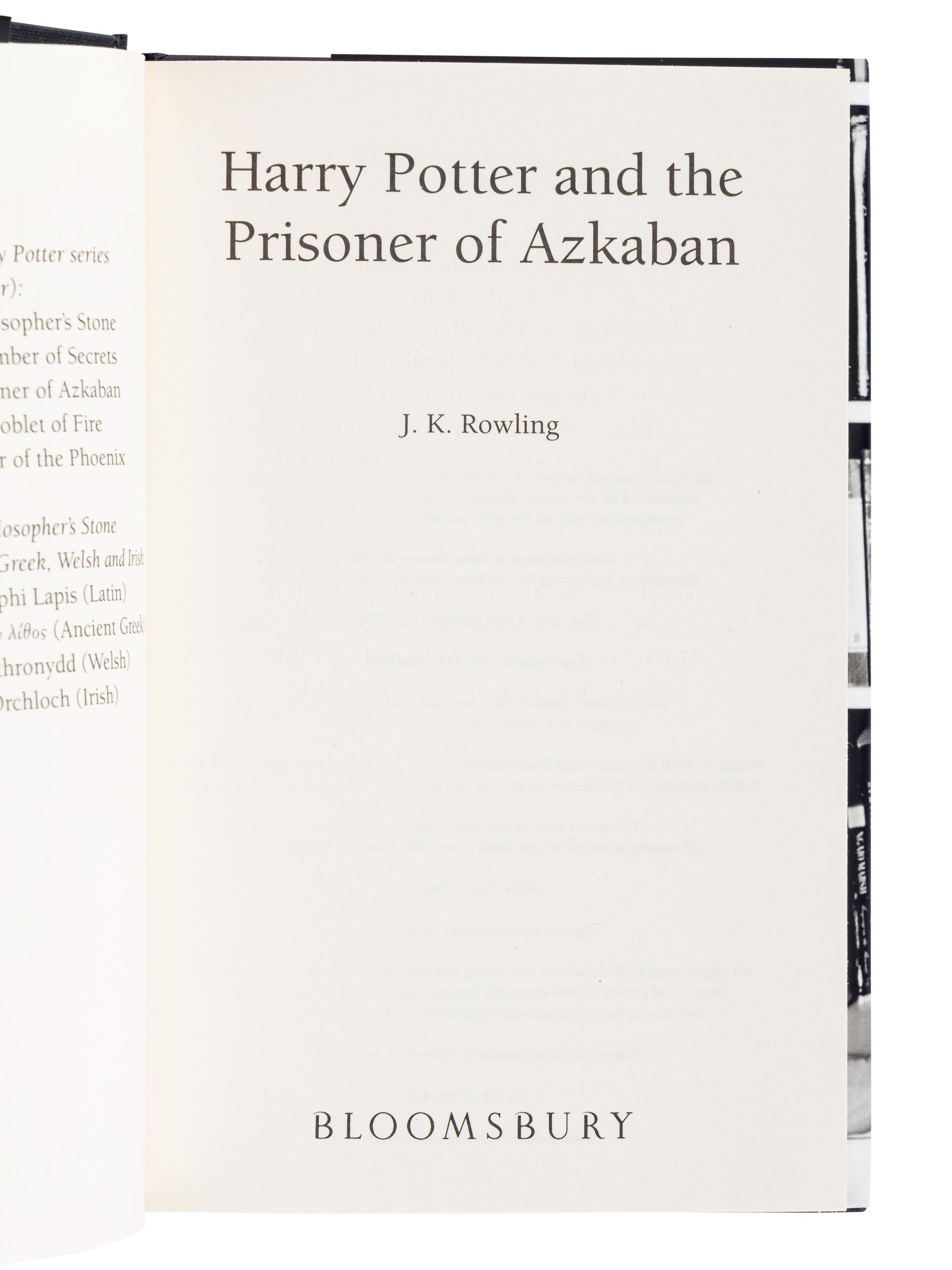 ROWLING, J.K. (b. 1965). [The Harry Potter Boxed Set] . London: Bloomsbury, 2005.