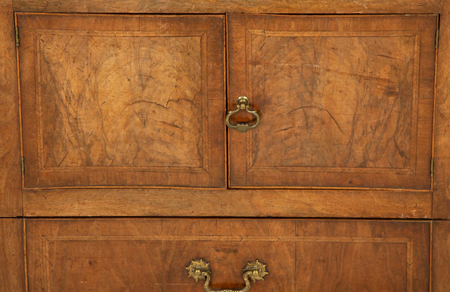 A George III Style Walnut Bedside Cabinet
