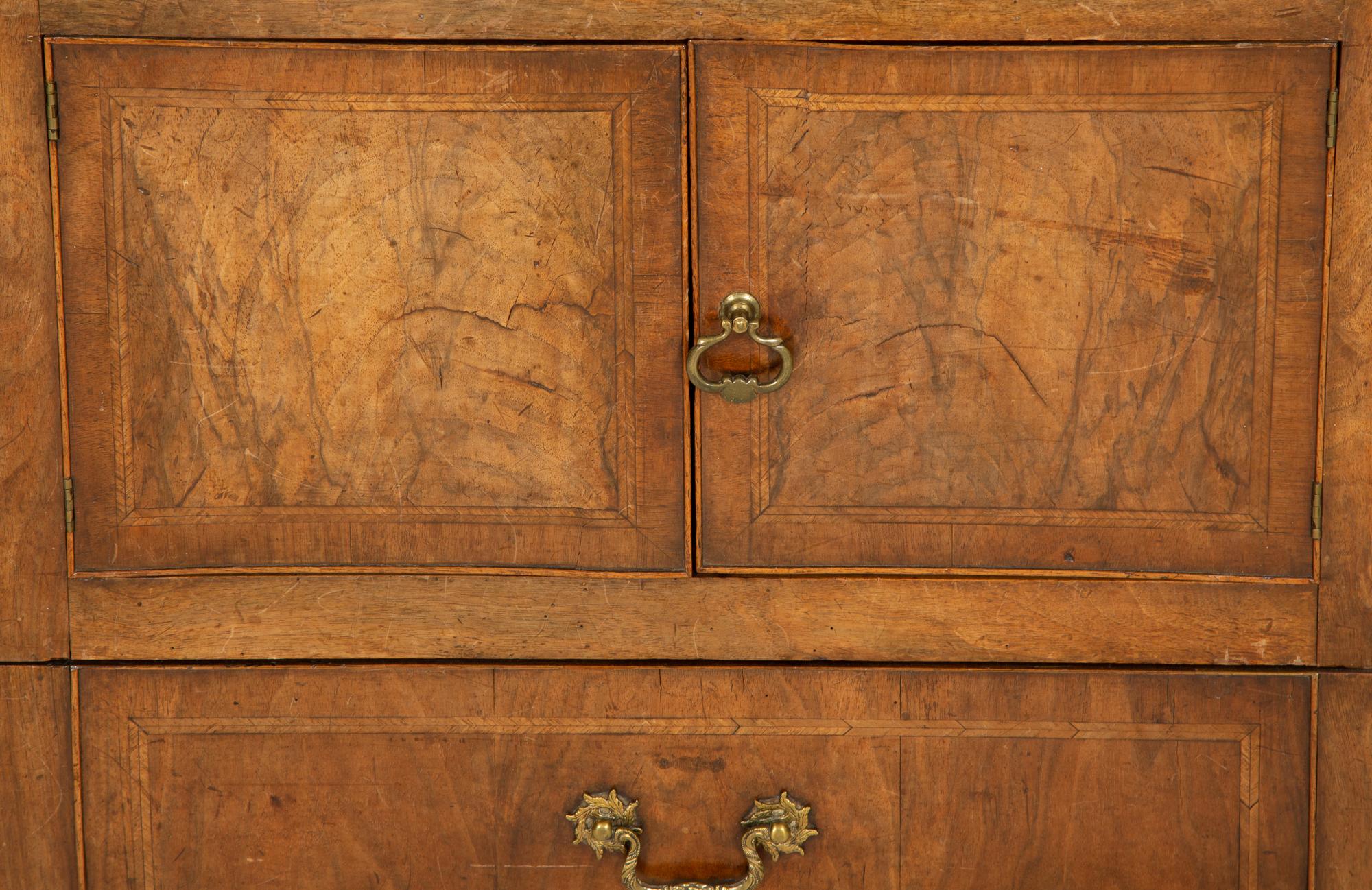 A George III Style Walnut Bedside Cabinet