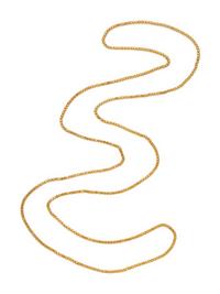 YELLOW GOLD LONGCHAIN NECKLACE