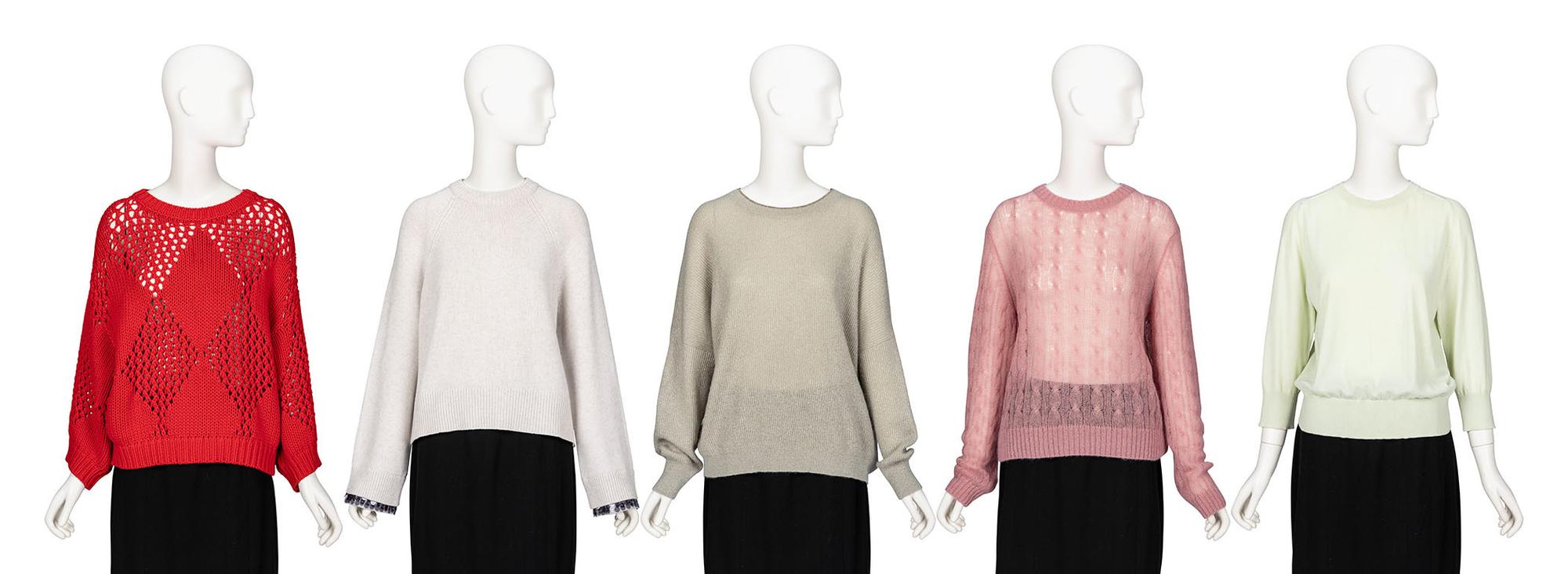Brunello Cucinelli & Loro Piana, Five Knit Tops
