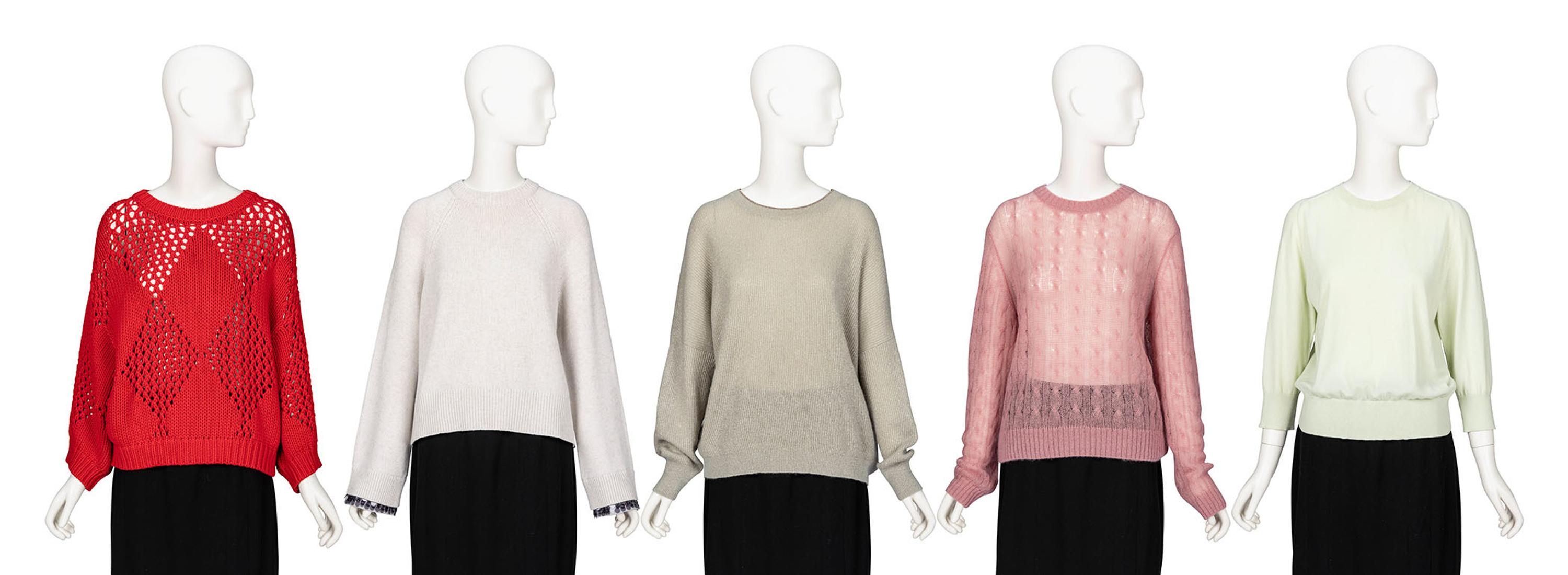 Brunello Cucinelli & Loro Piana, Five Knit Tops