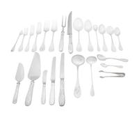 An Extensive Tiffany and Co. Silver Flatware Service