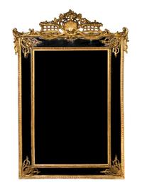 A Louis XV Style Giltwood Pier Mirror, Height 74 3/4 x width 51 inches.