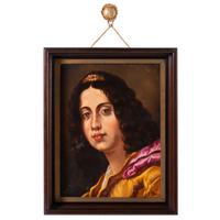 A Continental Porcelain Portrait Plaque