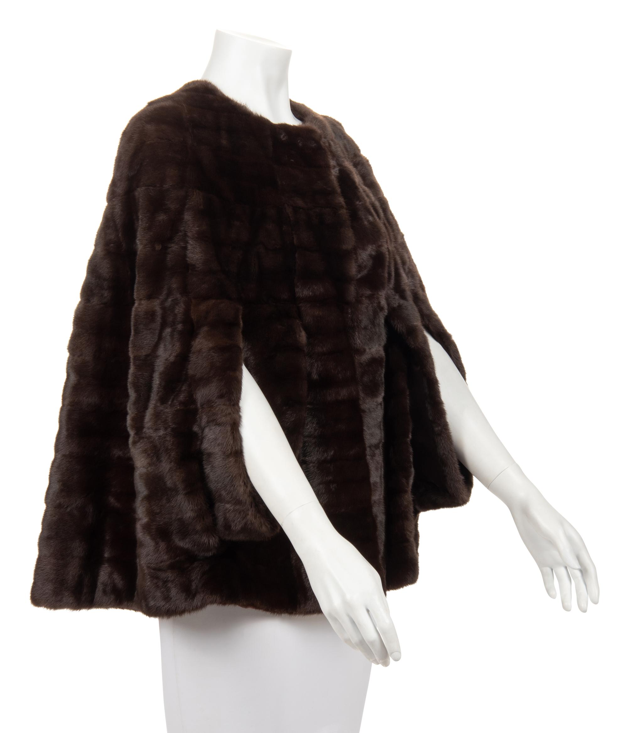 J. Mendel Ermine Capelet Style Jacket