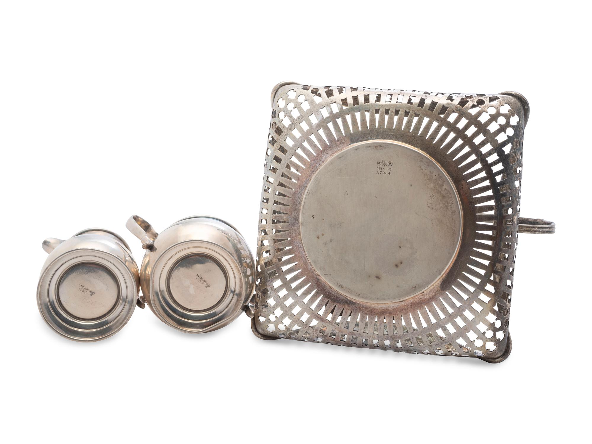 Twelve Pieces of American Silver Hollowware