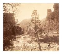 Western Americana -- Utah SAVAGE, Charles R. (1832-1909), photographer. Utah. Price River, Castle Gate, D & R. G. R. R. Ca 1880.