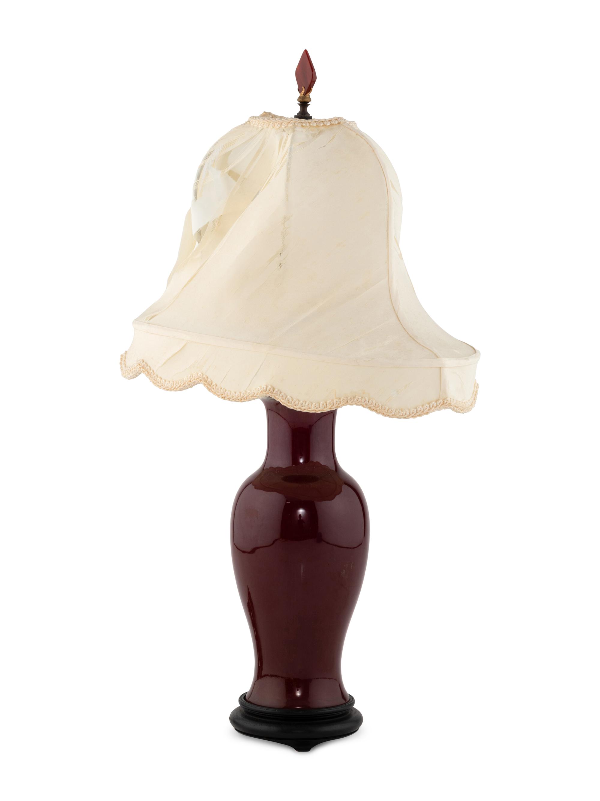 A Chinese Porcelain Vase Mounted as a Lamp