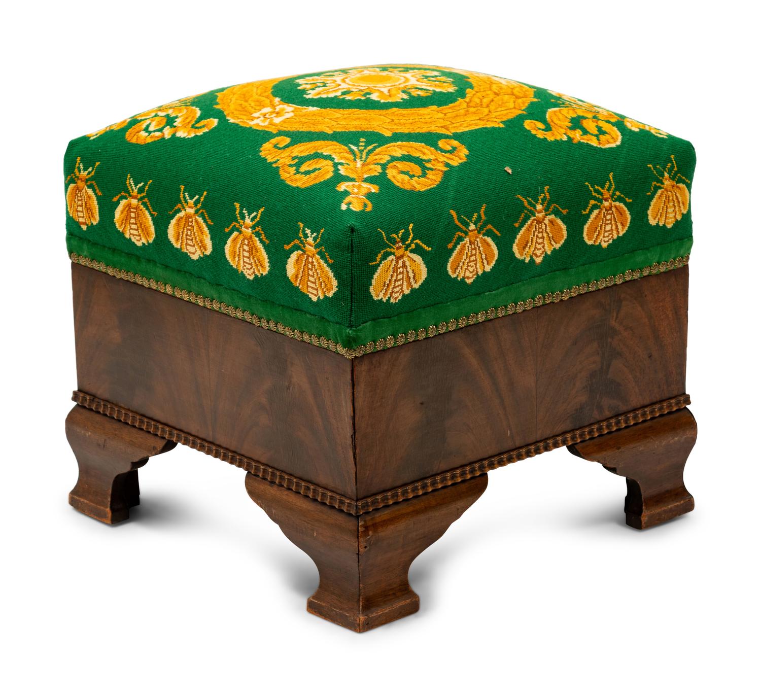 An Empire Style Mahogany Stool