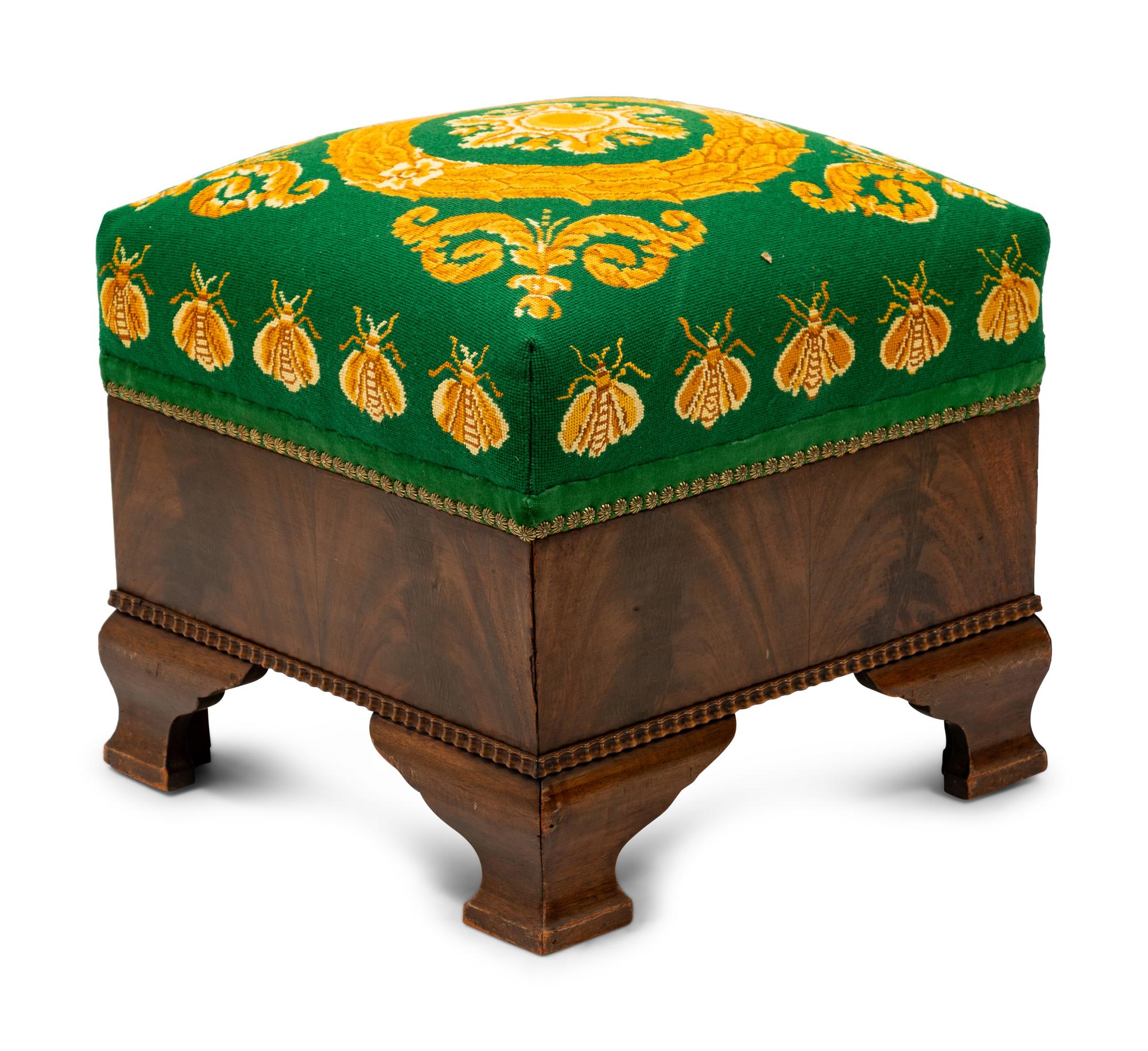 An Empire Style Mahogany Stool