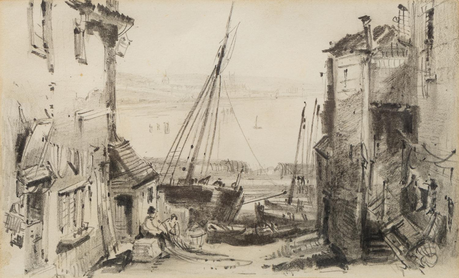 Two English Fishing Village Scenes