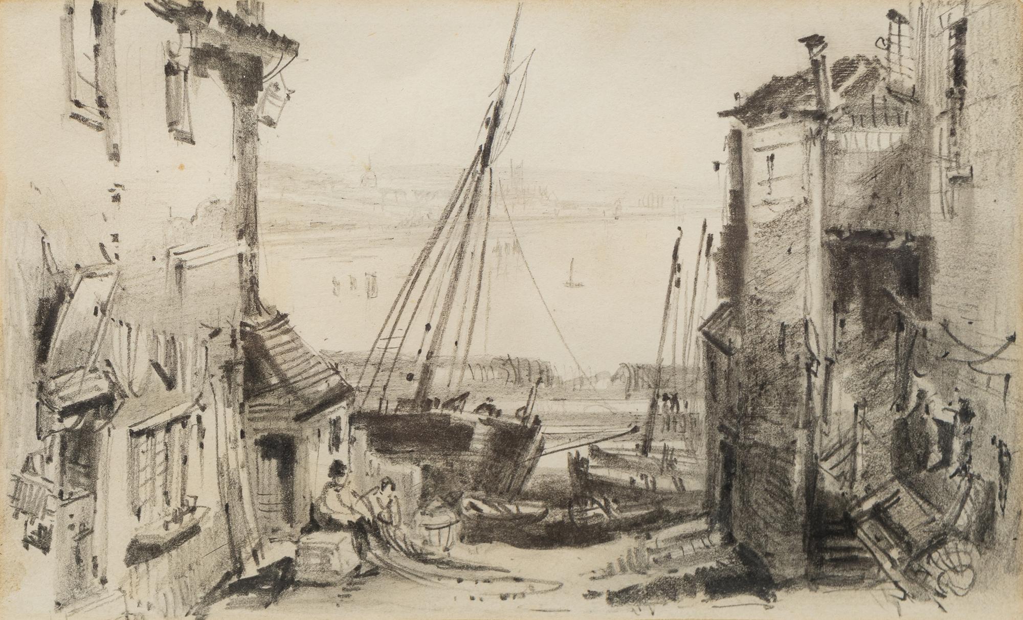 Two English Fishing Village Scenes