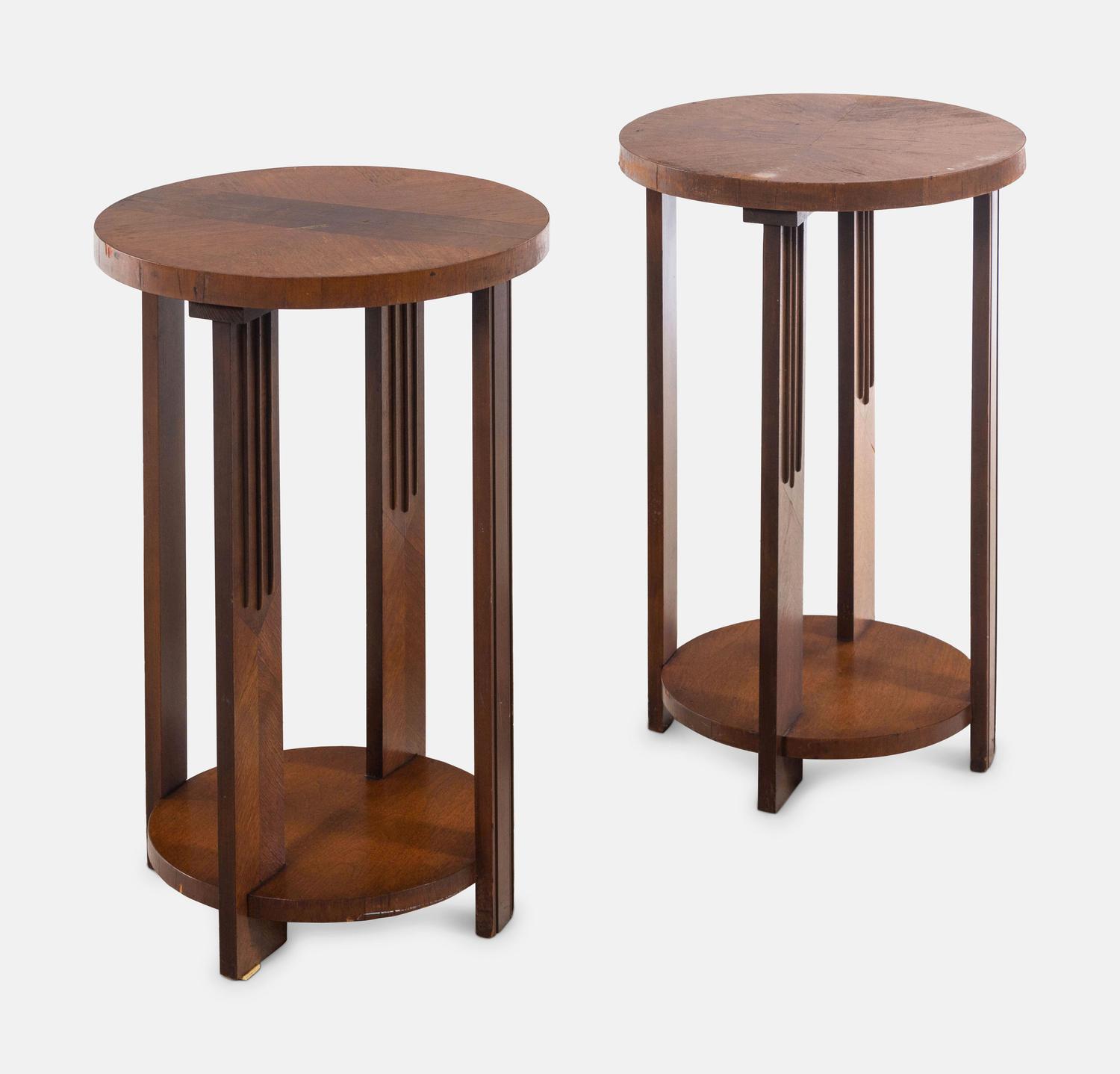 A Pair of Art Deco Side Tables
