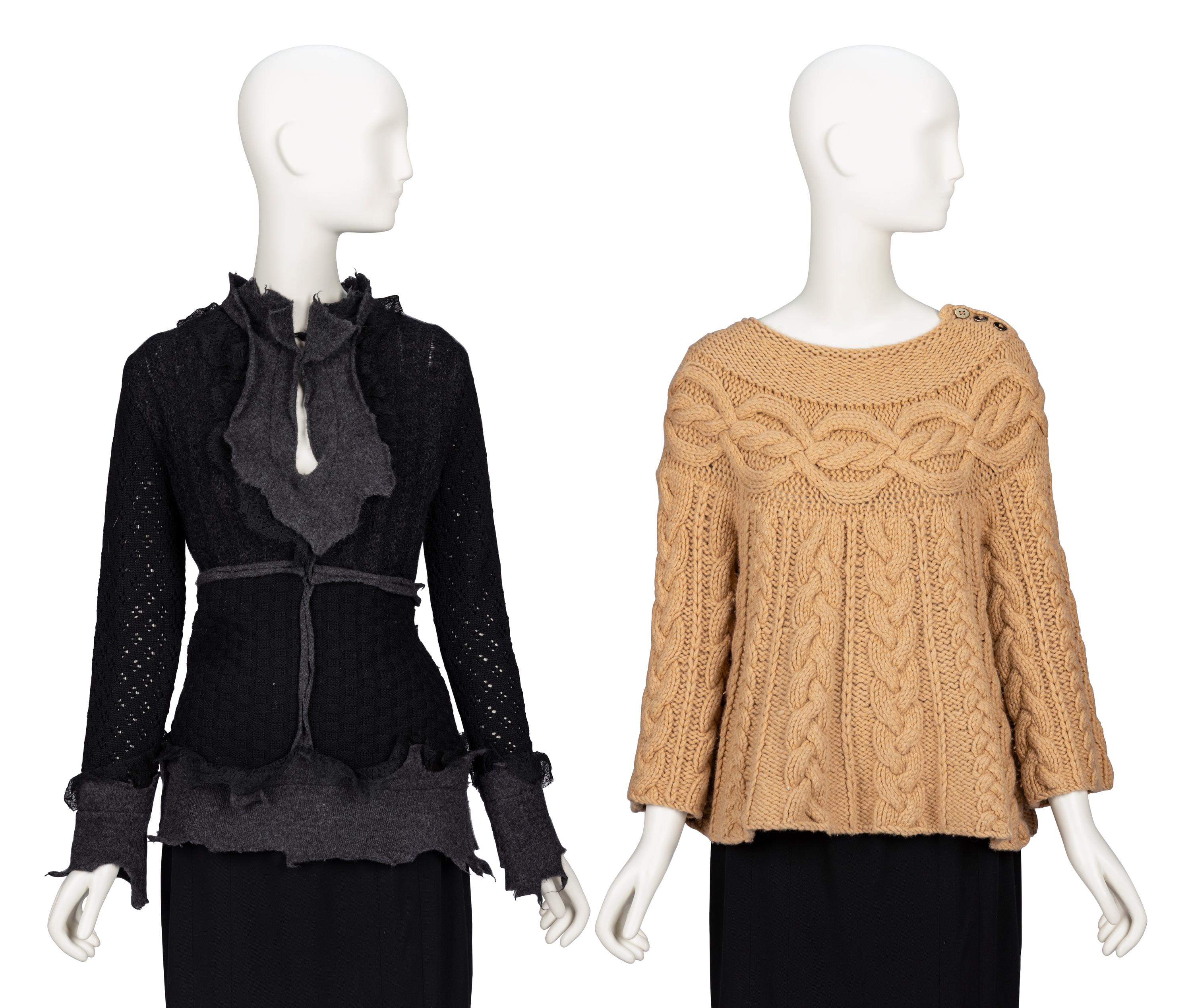 Moschino & Pringle of Scotland, Two Sweaters