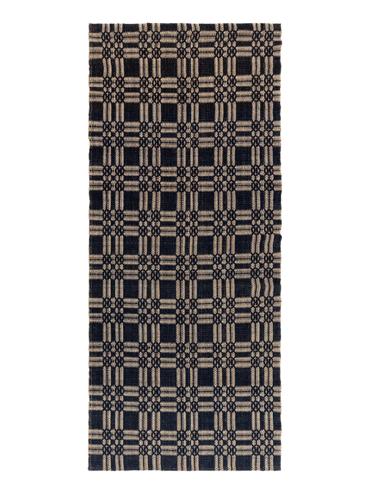 Two Cotton and Linen Jacquard Coverlets